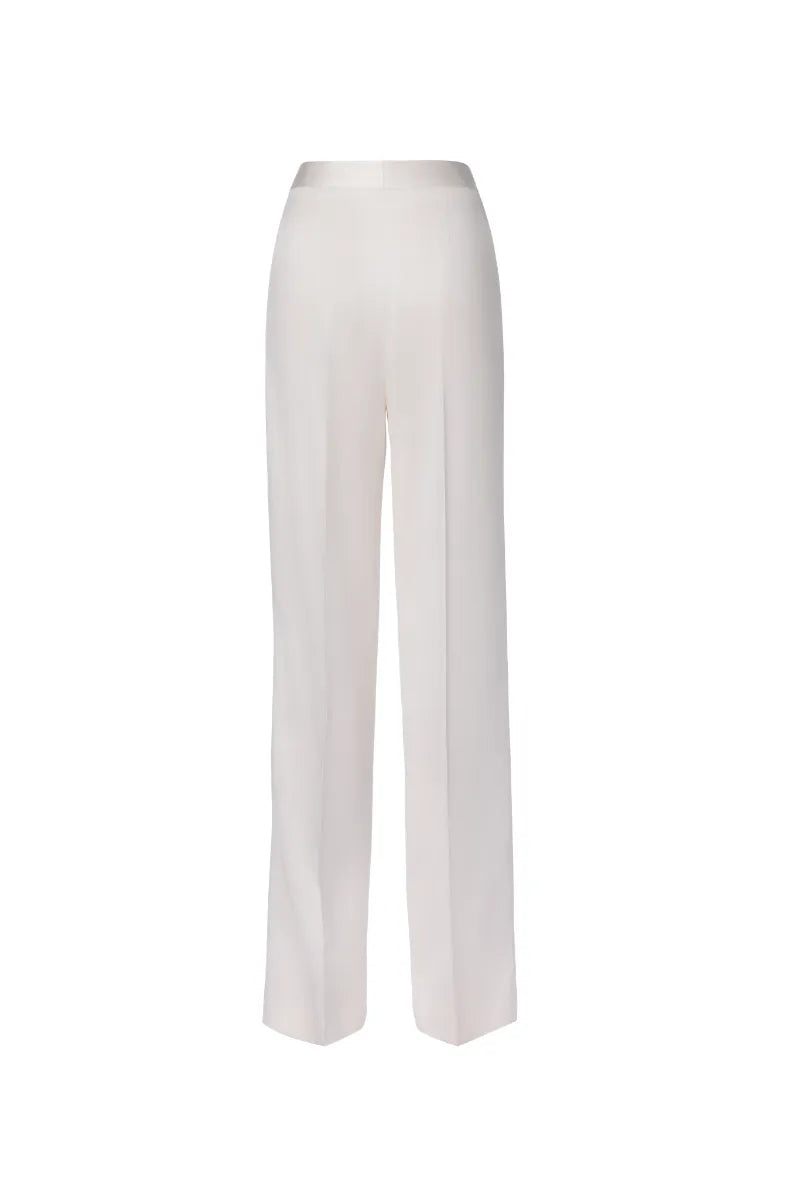White Double Breasted Silk Dinner Suit
